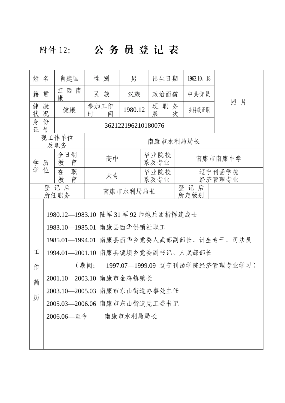 领导简历-姓名_第1页