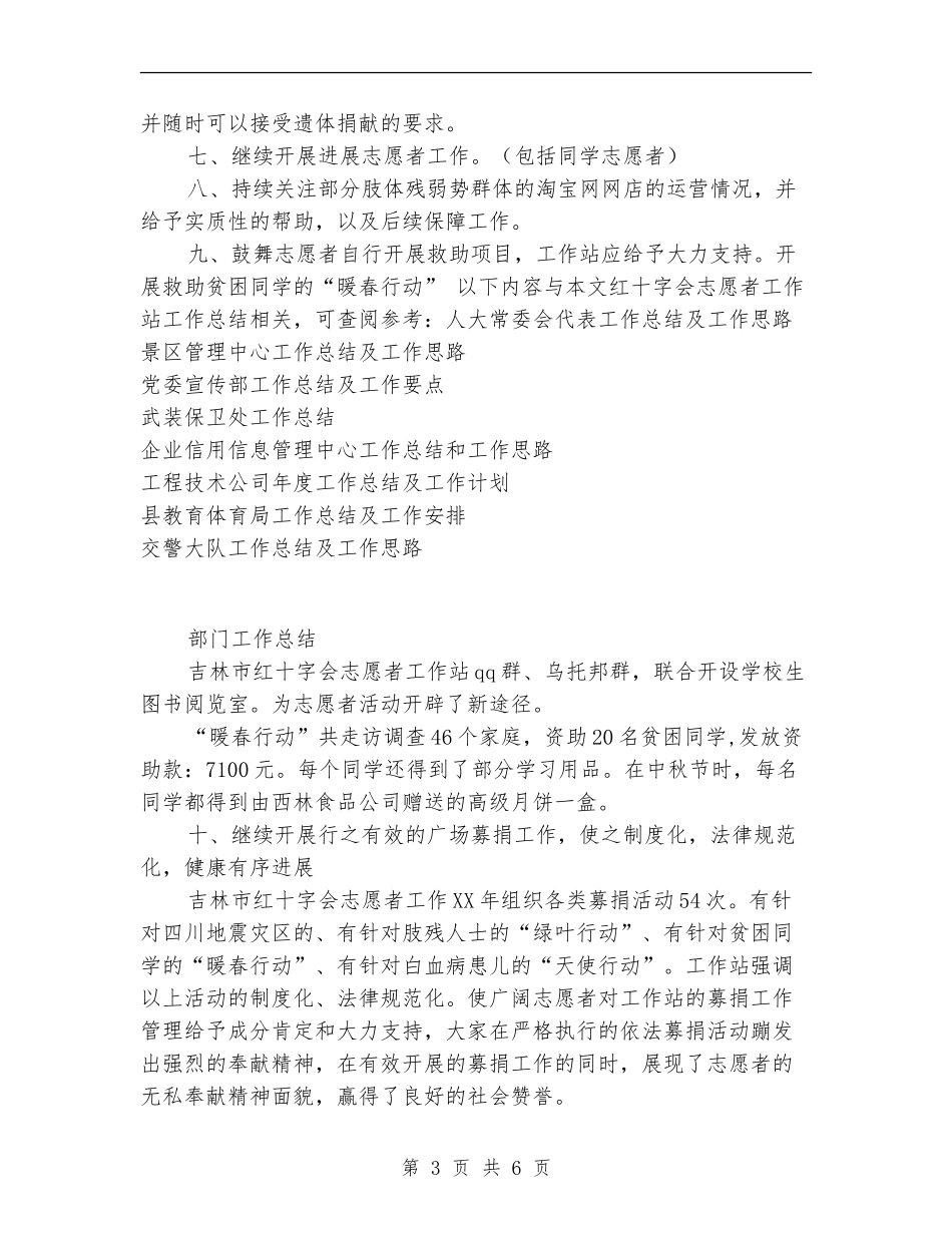红十字会志愿者工作站工作总结_第3页
