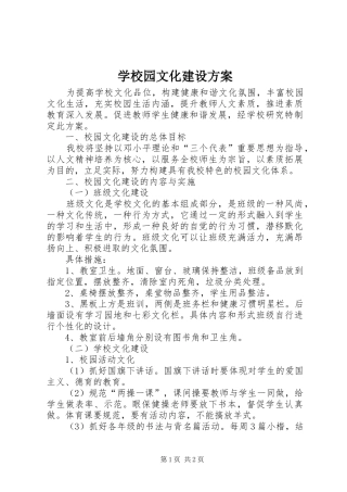 学校园文化建设实施方案 (21)
