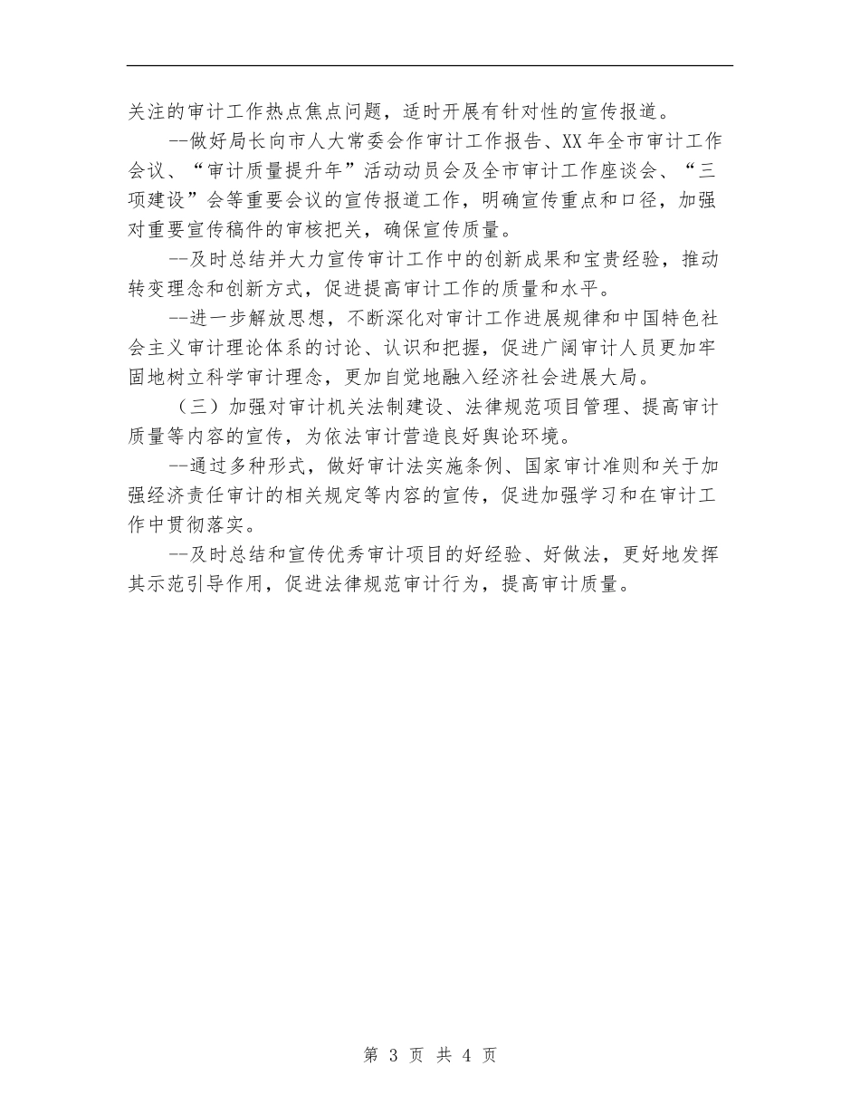 2024年市审计局审计信息宣传工作计划_第3页