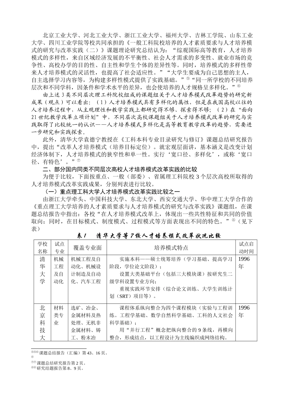 理工科院校人才培养模式多样化有关问题之比较_第2页