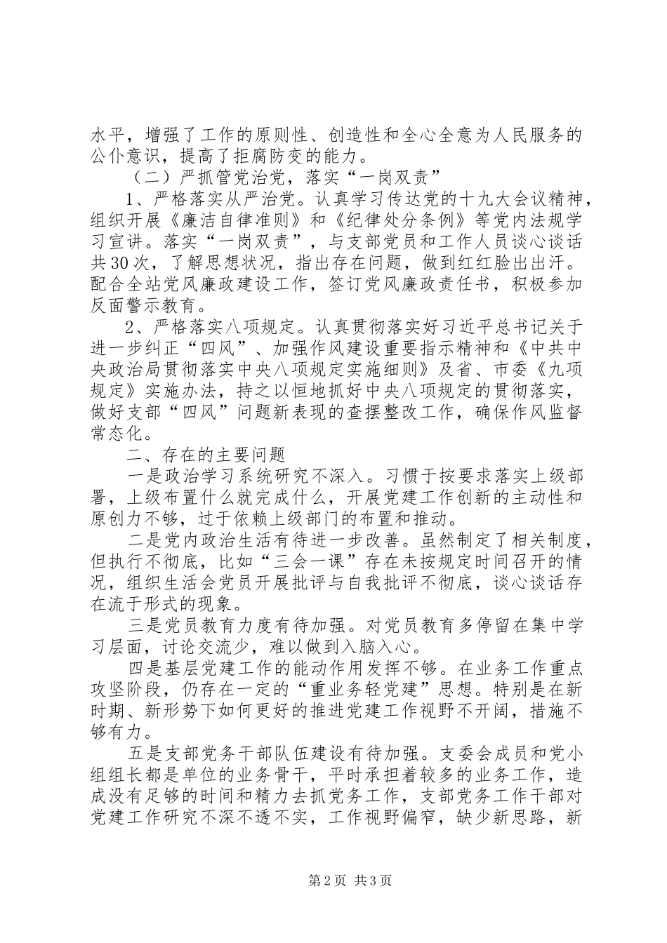 血站支部书记工作总结_第2页