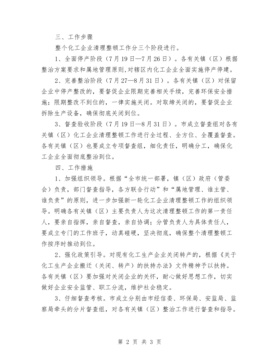 化工生产业整理方案_第2页