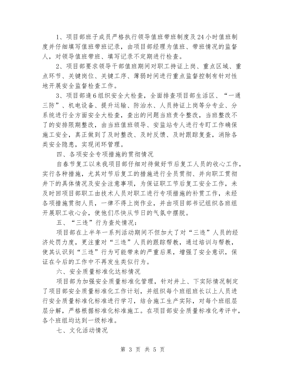 施工项目部上半年党建情况汇报_第3页