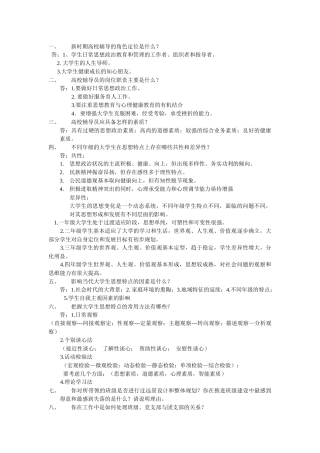 辅导员培训教程答案