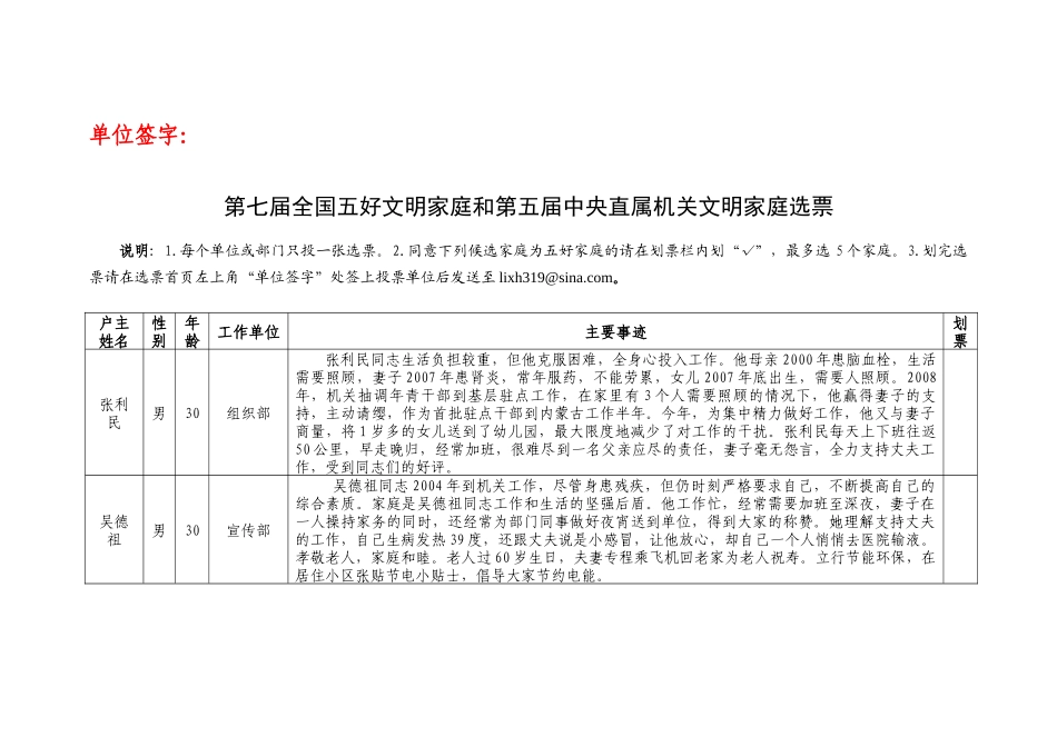 第二届团中央直属机关“新世纪杰出青年”候选人情况简介_第1页