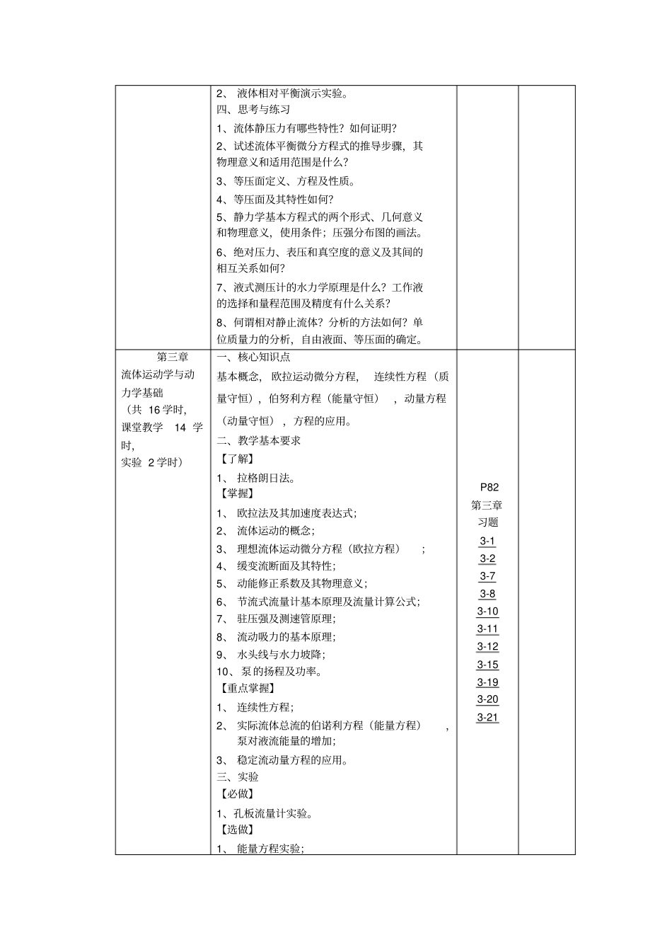 中国石油大学：流体力学(电子教案)_第3页