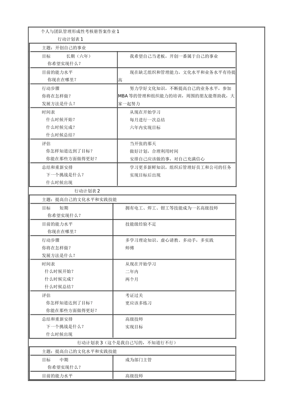 个人与团队管理形成性考核册答案作业1_第1页