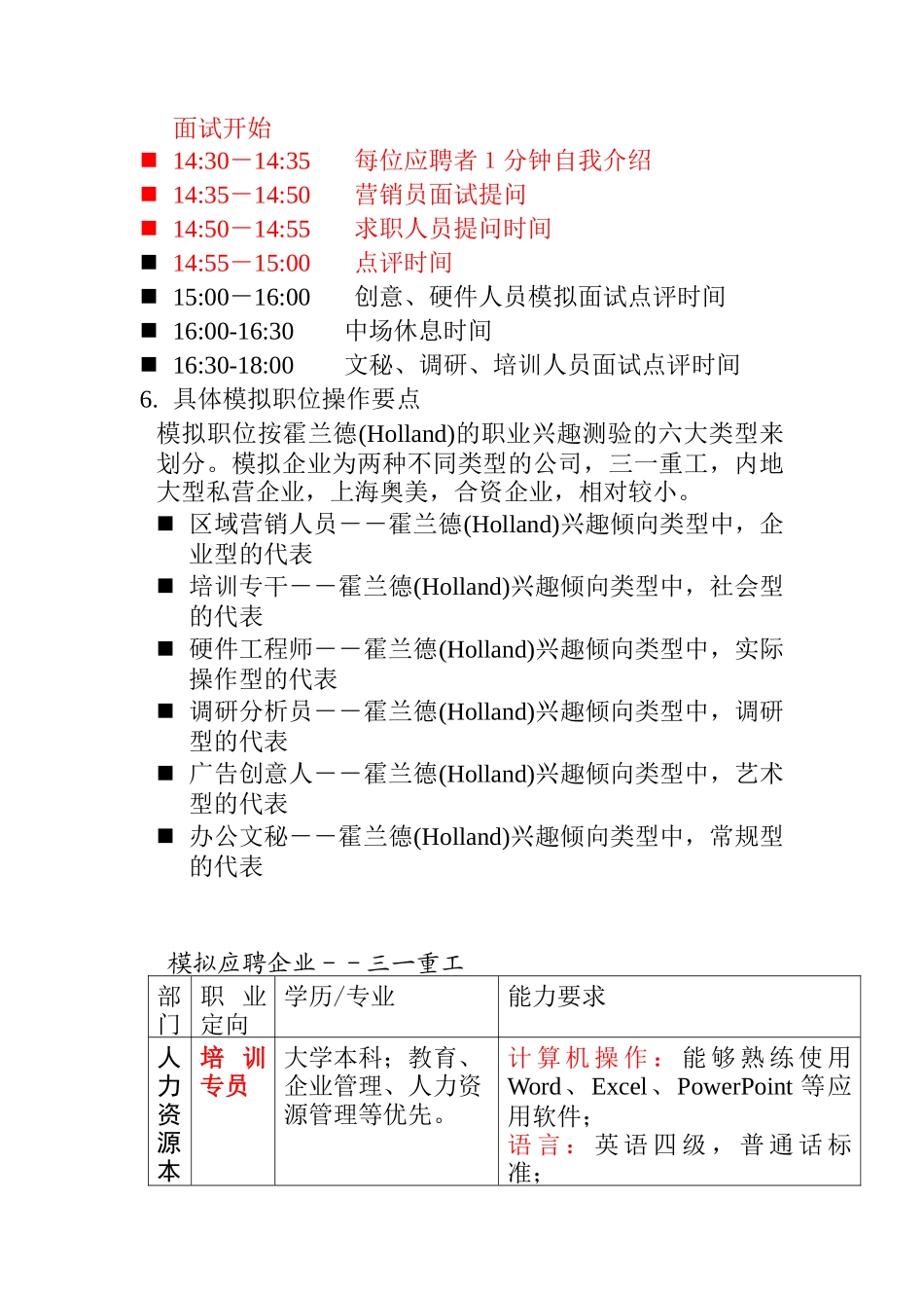 大学生求职与面试模拟招聘流程要点（ 6页）_第2页