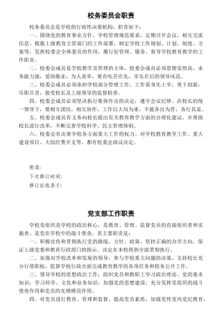 城关三小制度汇编职责篇