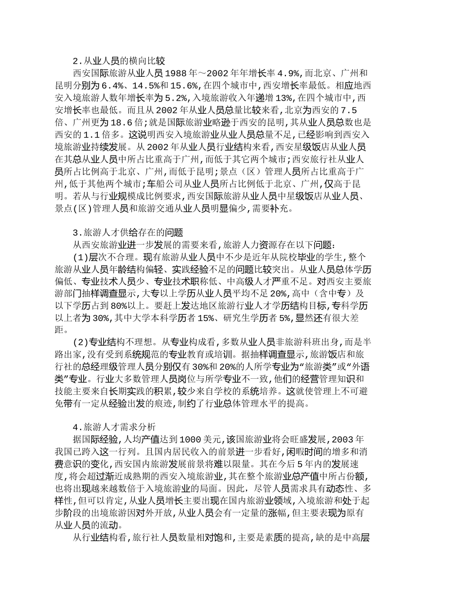 【精品文档-管理学】西安旅游人才需求与供给的时空动态分析_人_第2页