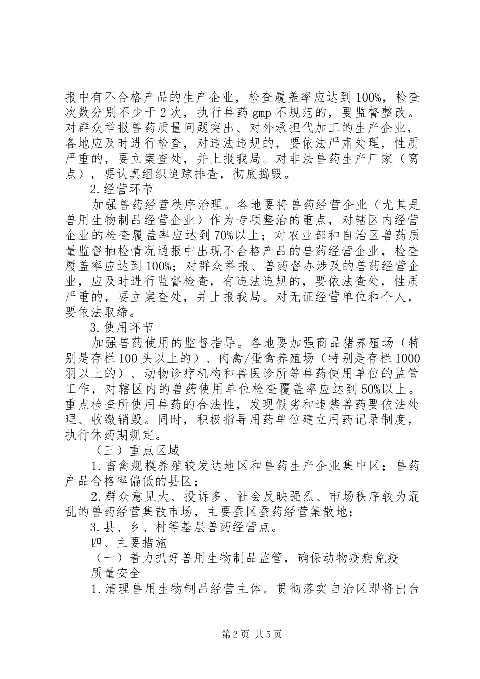 市兽药市场专项整治方案_第2页