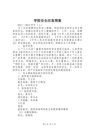 学校安全应急处置预案 (28)