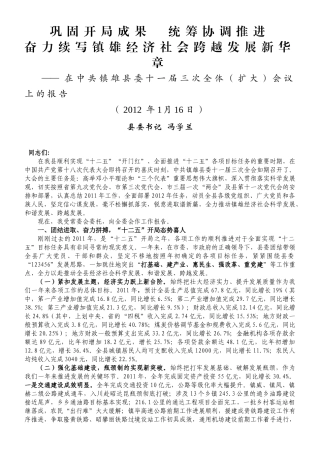 扩大会议报告