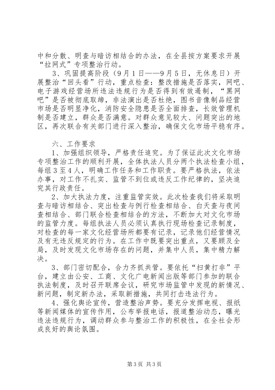 文化市场整治活动方案_第3页