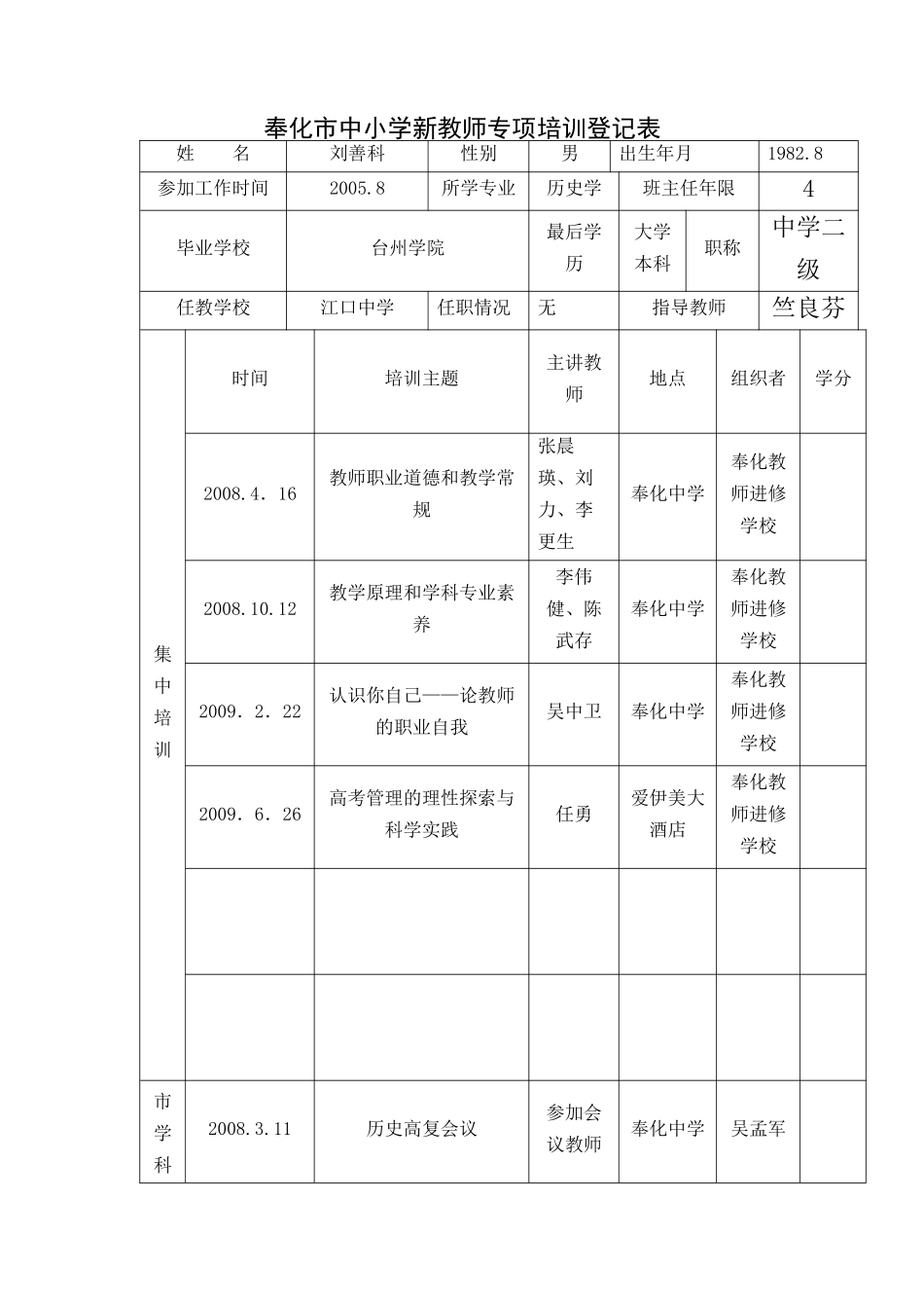 奉化市中小学新教师专项培训_第2页