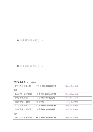 工作分析的六大要点讲义
