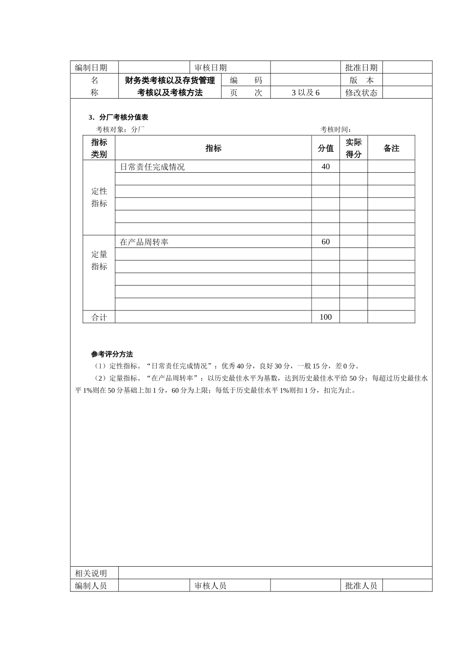 存货管理考核以及考核方法_第3页