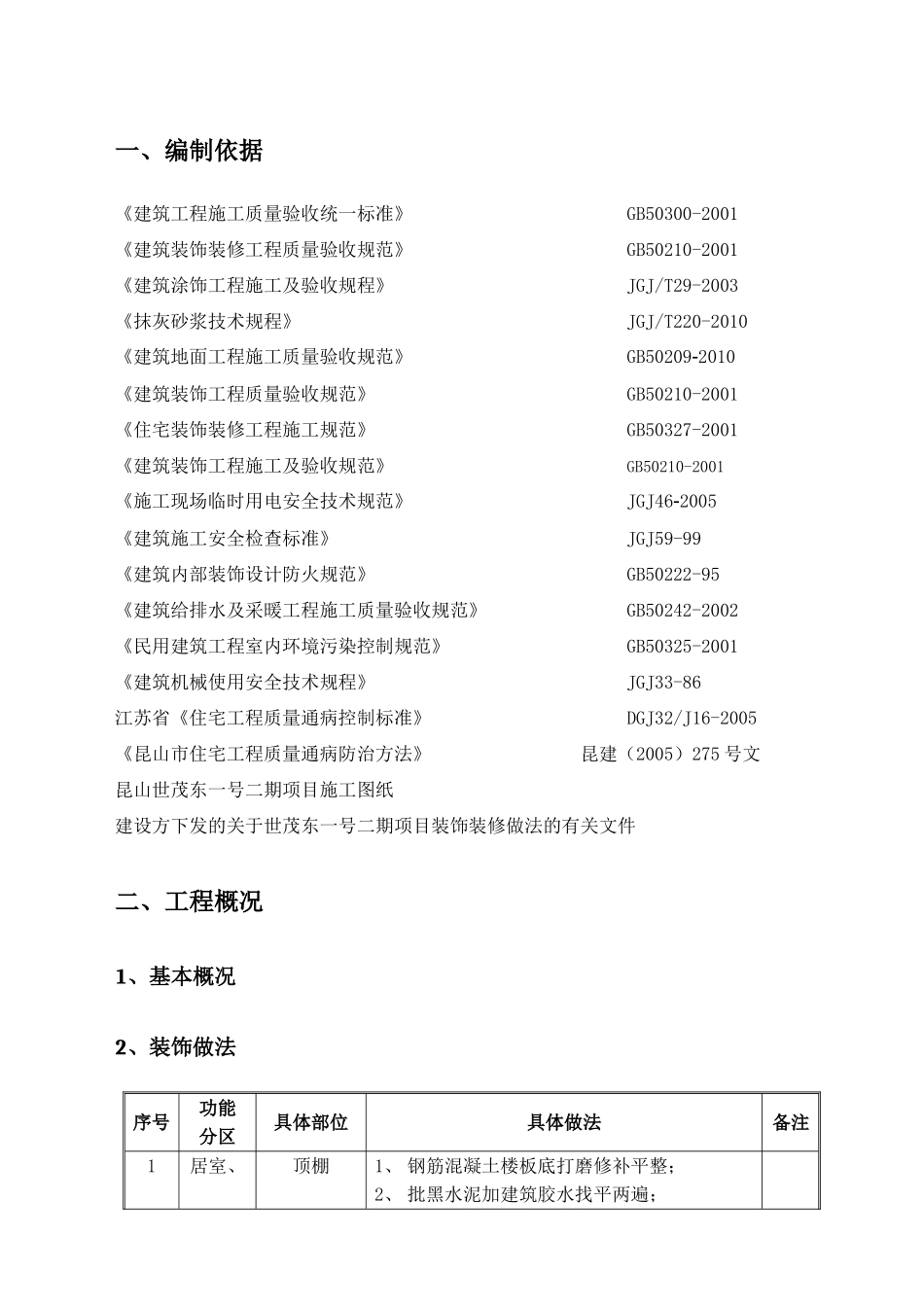 粗装饰施工方案培训资料_第2页