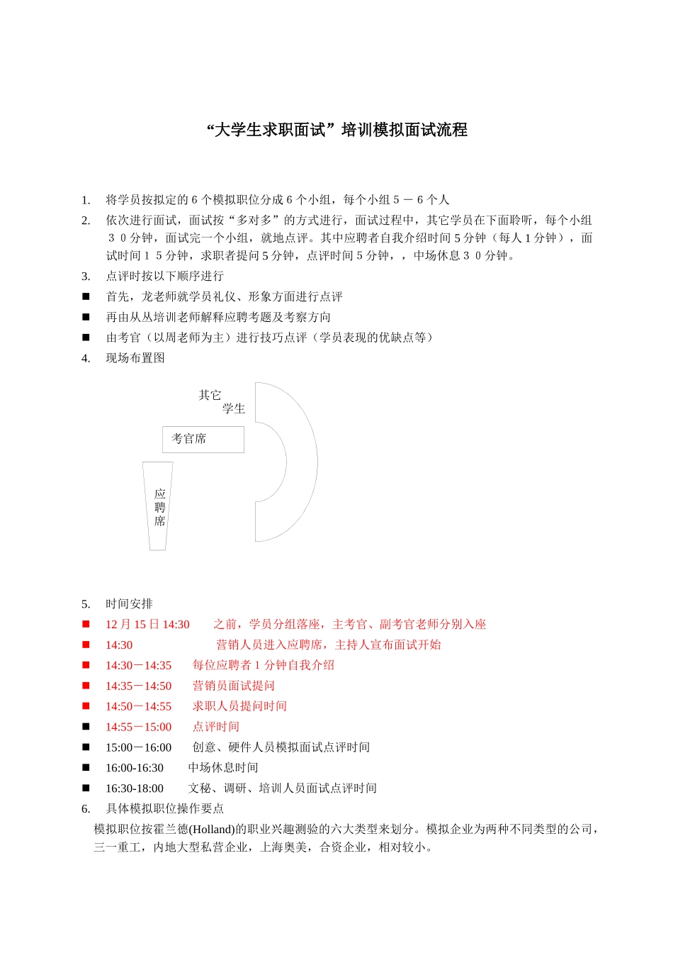 大学生求职与面试模拟招聘流程要点_第1页