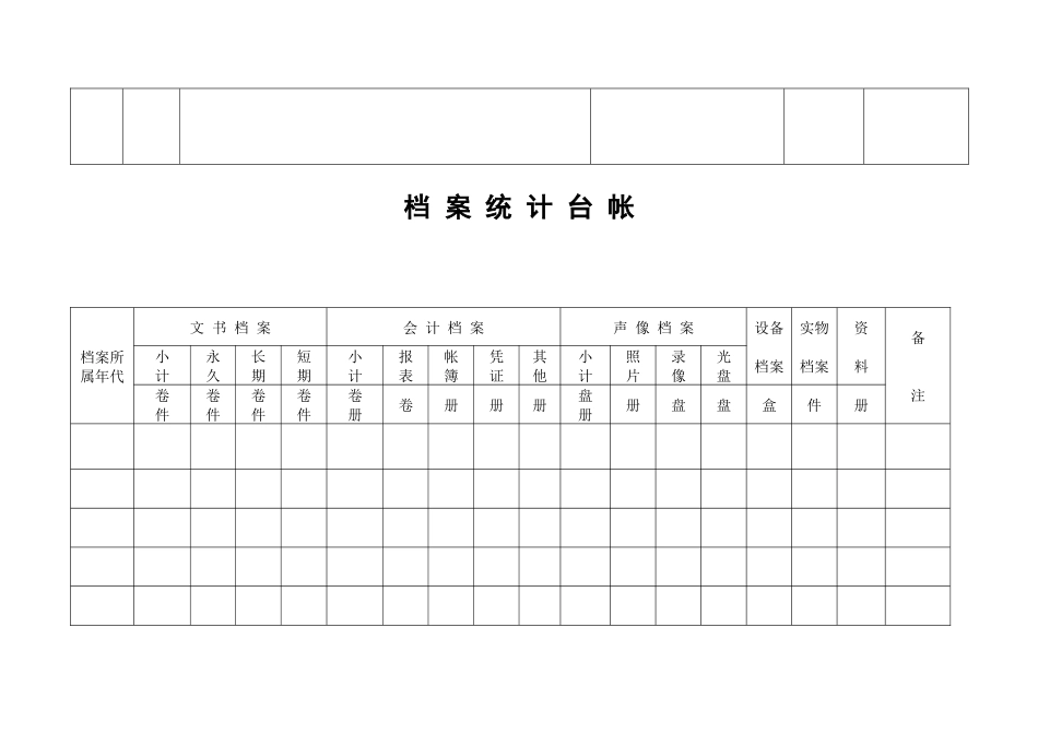 档案室台帐表格_第2页