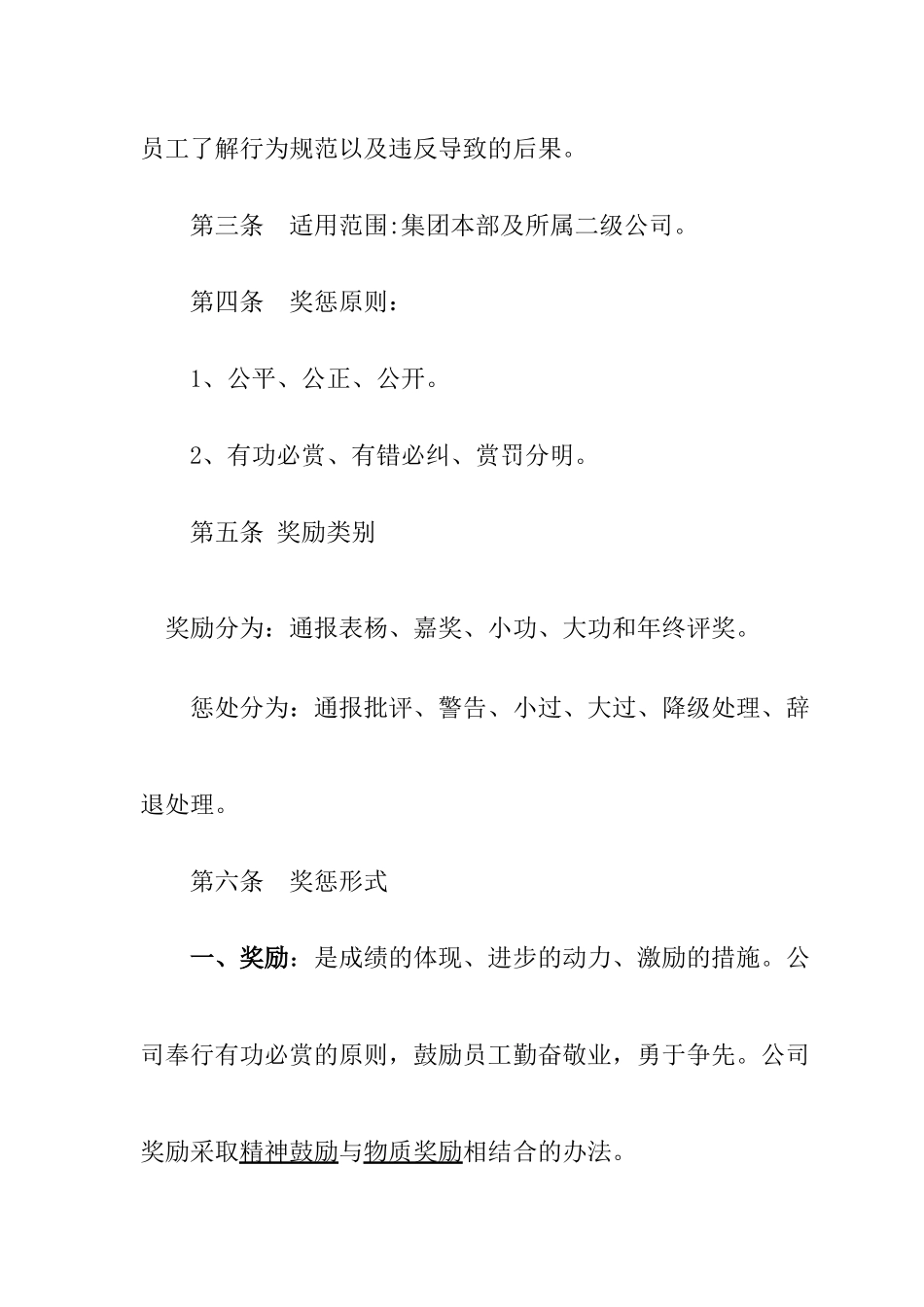 某公司奖励与惩罚制度_第2页