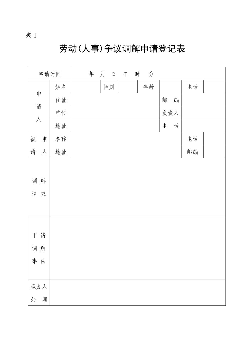 某地区劳动人事争议调解文书样式_第2页