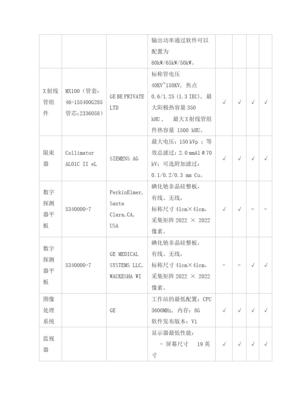 数字化医用X射线摄影系统产品技术要求tongyong0_第2页