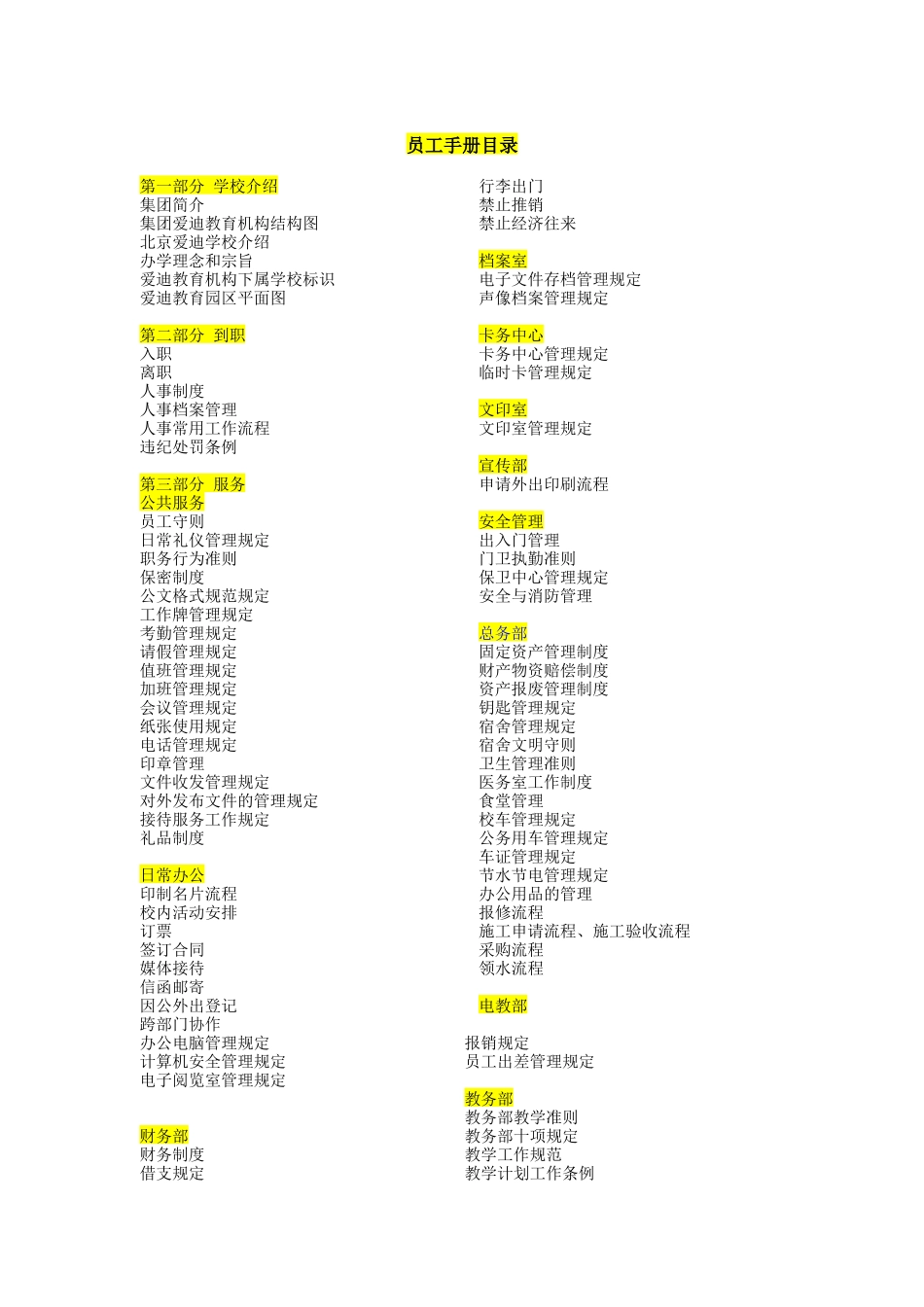 北京爱迪学校员工手册_第2页