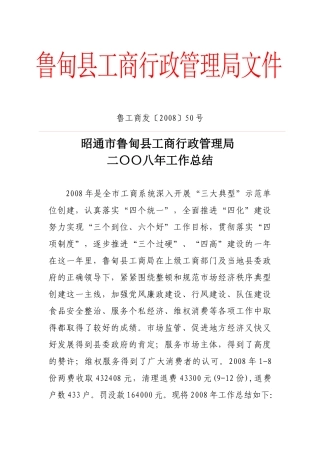 鲁甸县工商行政管理局文件