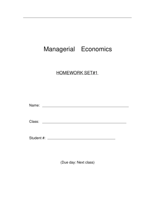 微观经济学作业答案1