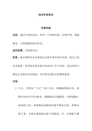 保安军体培训（11P）