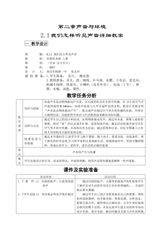 第二章声音与环境