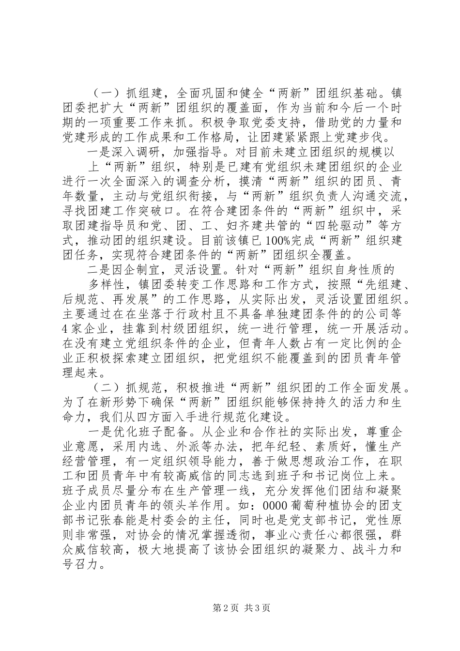 XX县区共青团工作汇报材料 _第2页