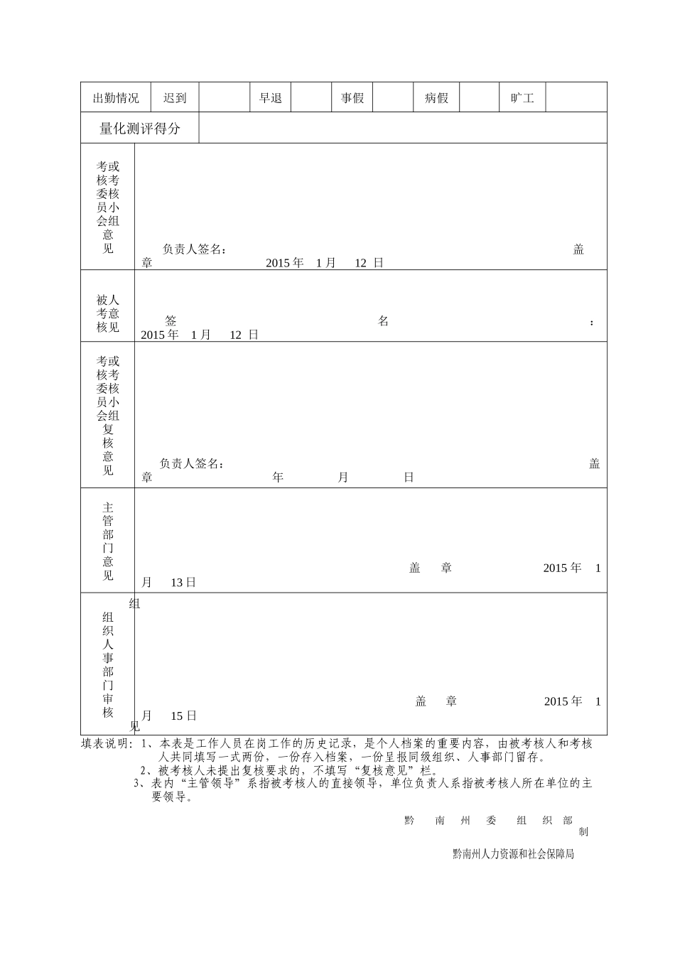 xxx年度考核登记表_第2页