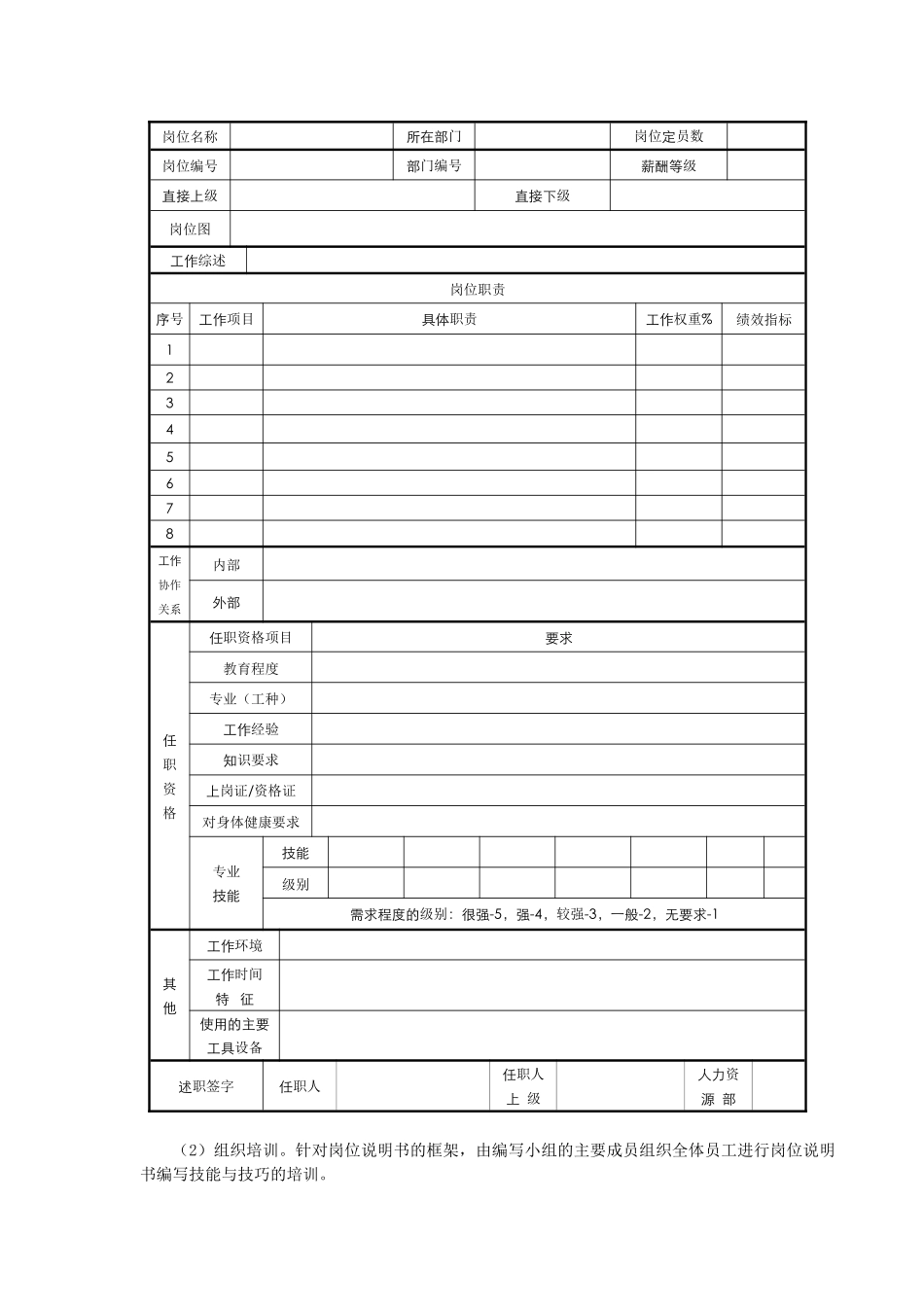 岗位说明书的编写_第3页