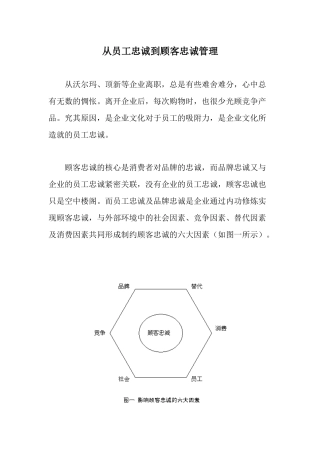 从员工忠诚到顾客忠诚管理9(1)