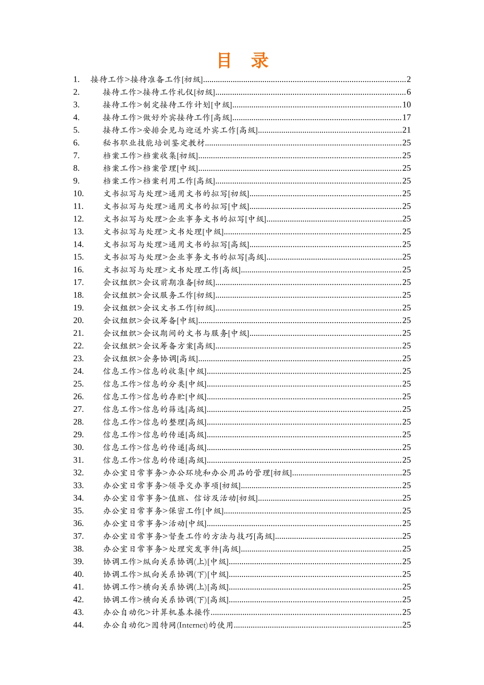 秘书知识培训手册_第1页