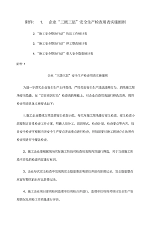 三级三层安全日检周检月检自检表格