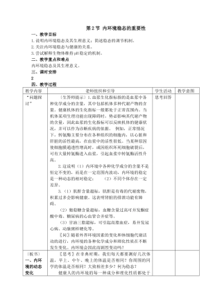 第2节内环境稳态的重要性
