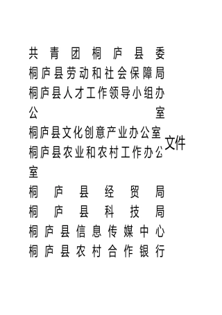 创意创业大赛文件