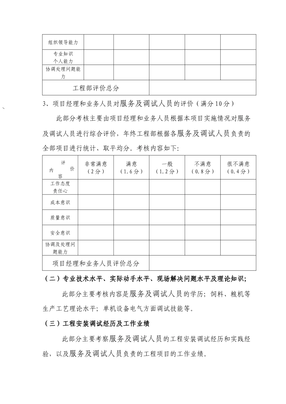 出差人员考核及分级管理规定_第3页