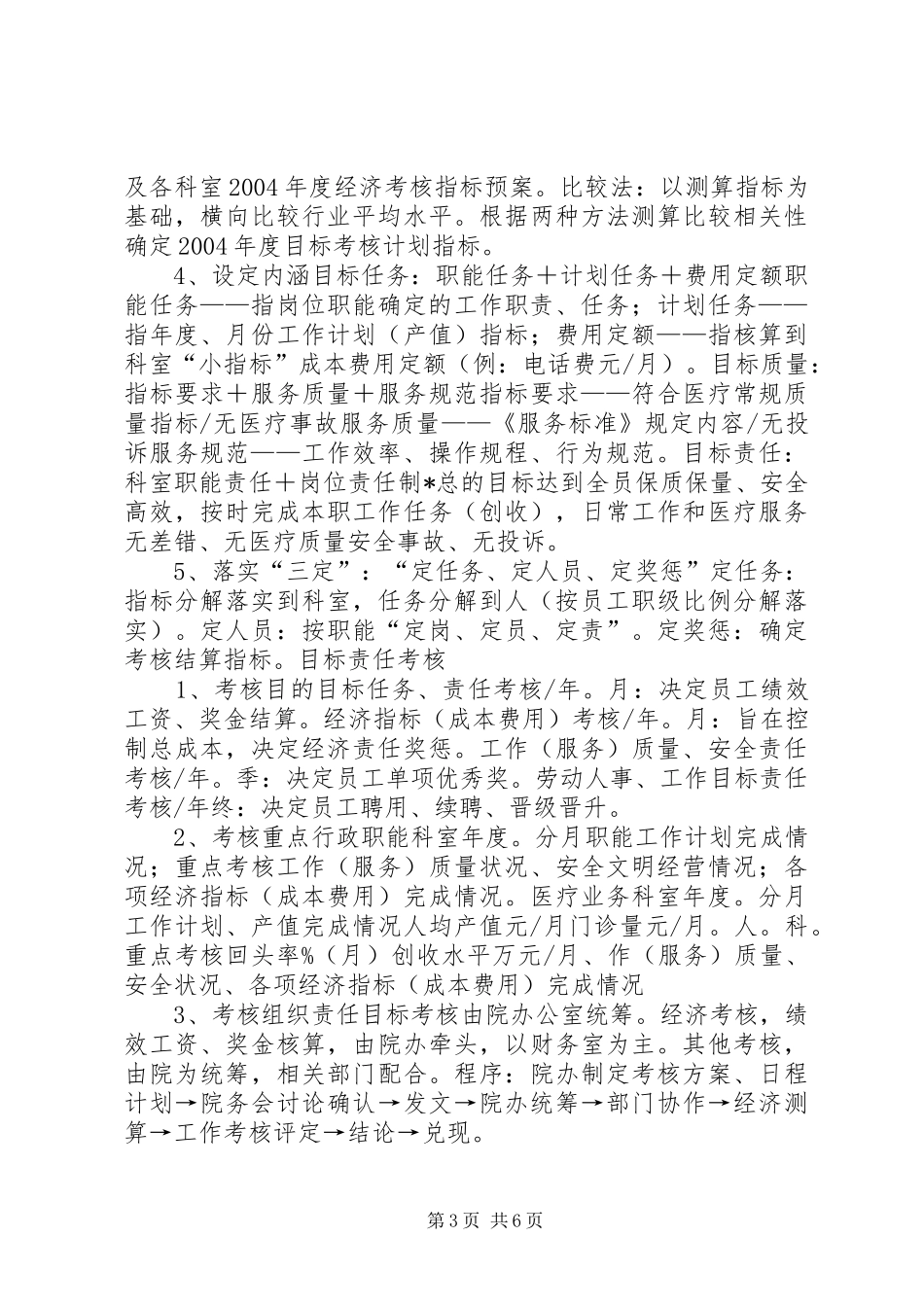 医院目标管理方案_第3页