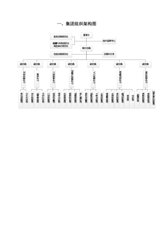 XX地产集团专设机构及各中心职责(50页)