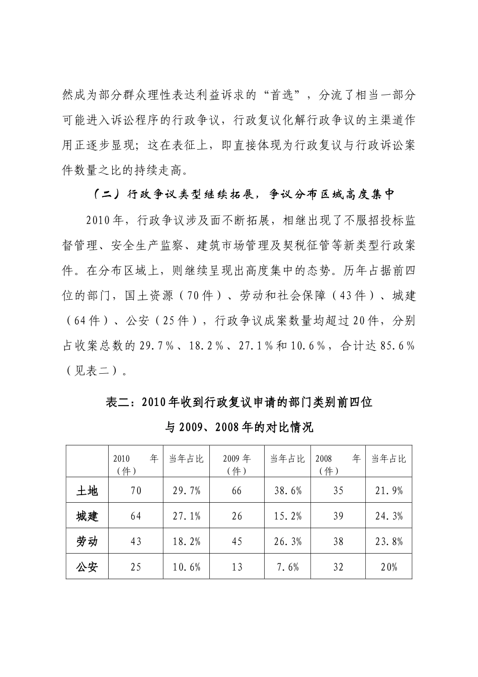 定纷止争促和谐——马鞍山XXXX年行政复议和行政诉讼情况分析_第3页