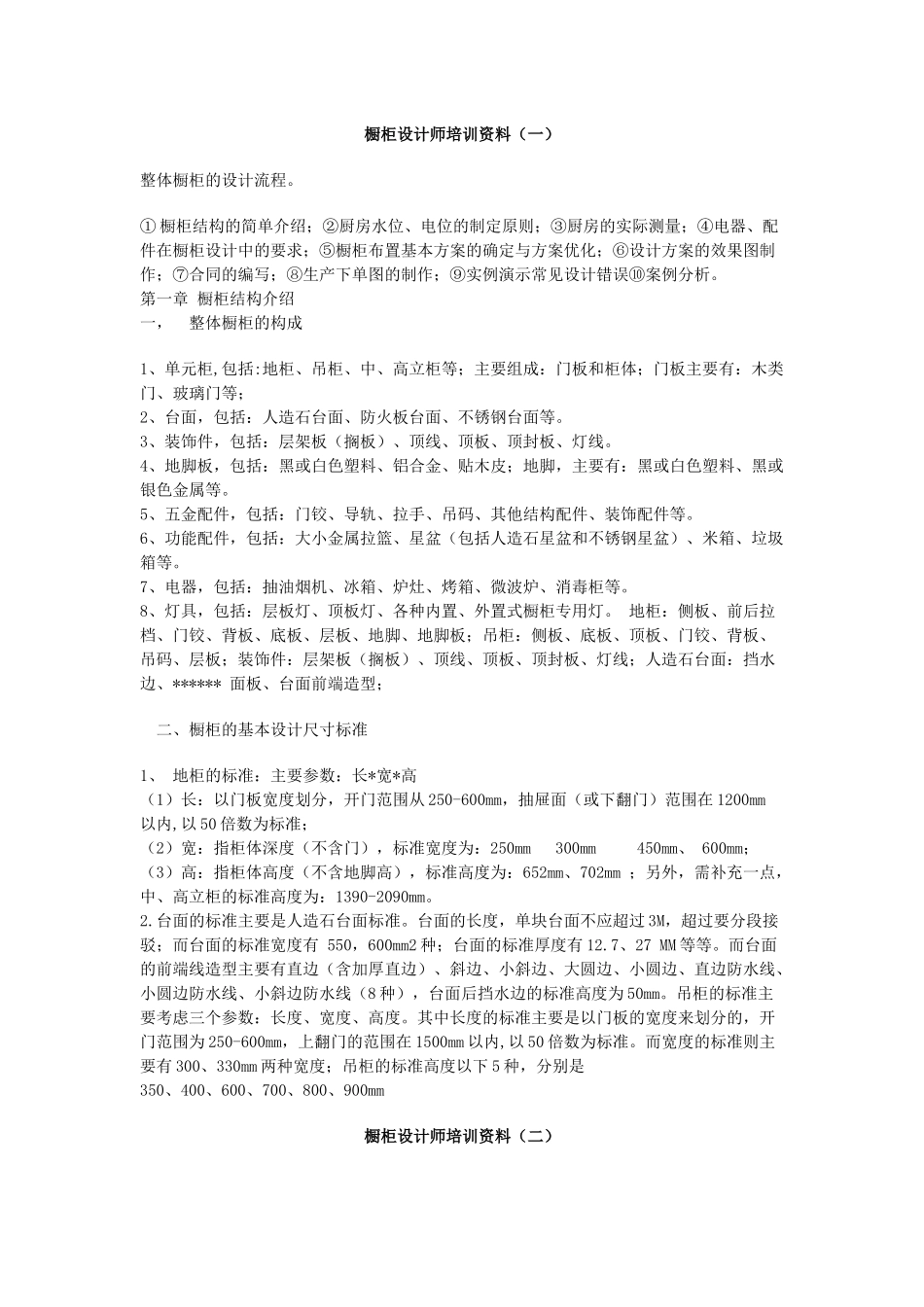 橱柜设计培训资料222_第1页