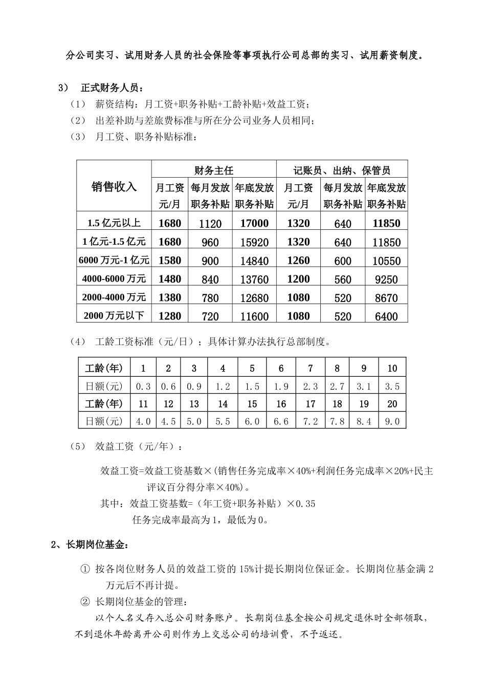 鲁花集团分公司07年财务人员薪资_第2页