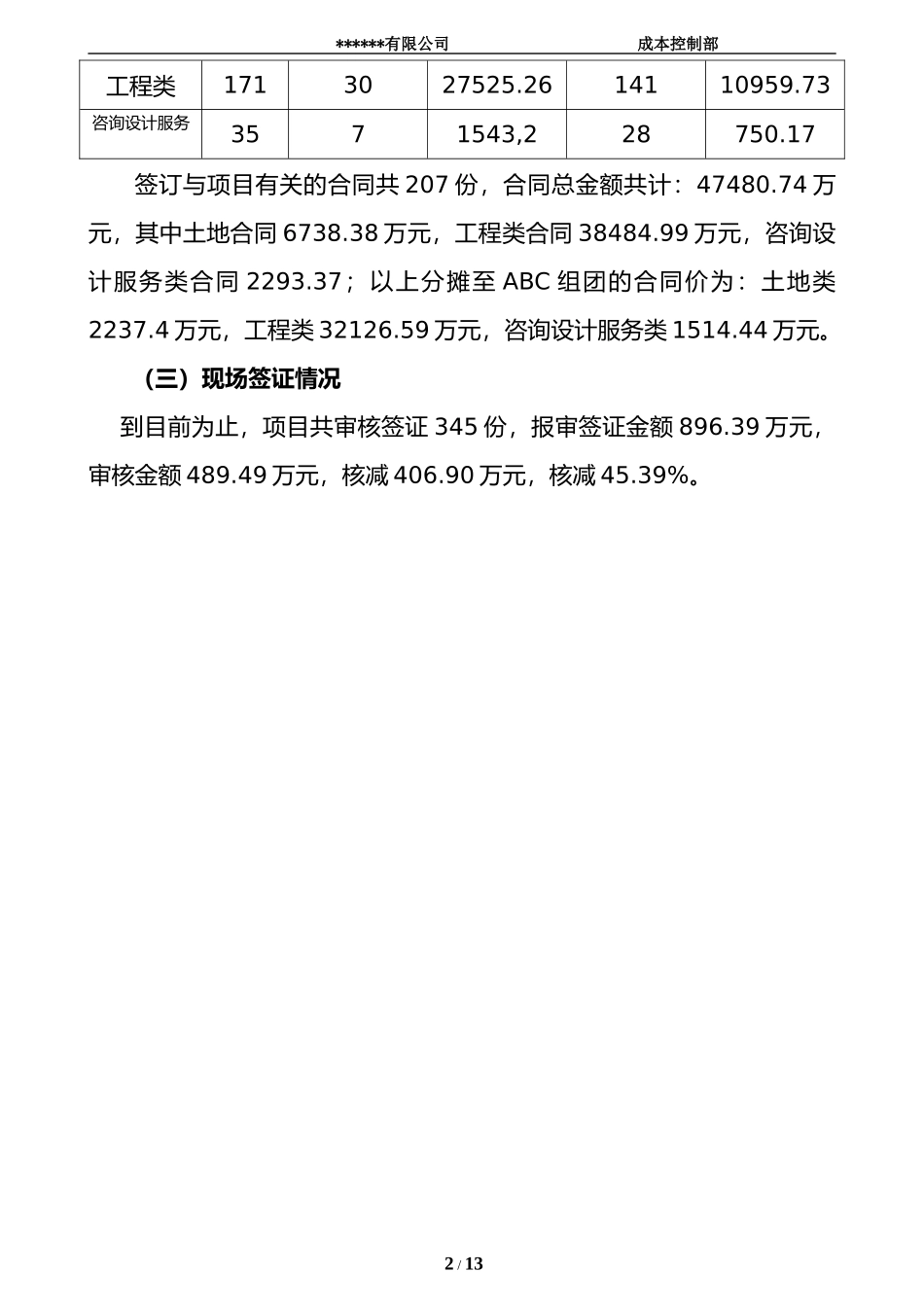 某项目结算工作汇报总结_第2页