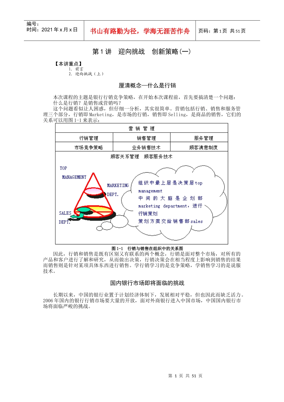 某银行行销竞争策略管理_第1页