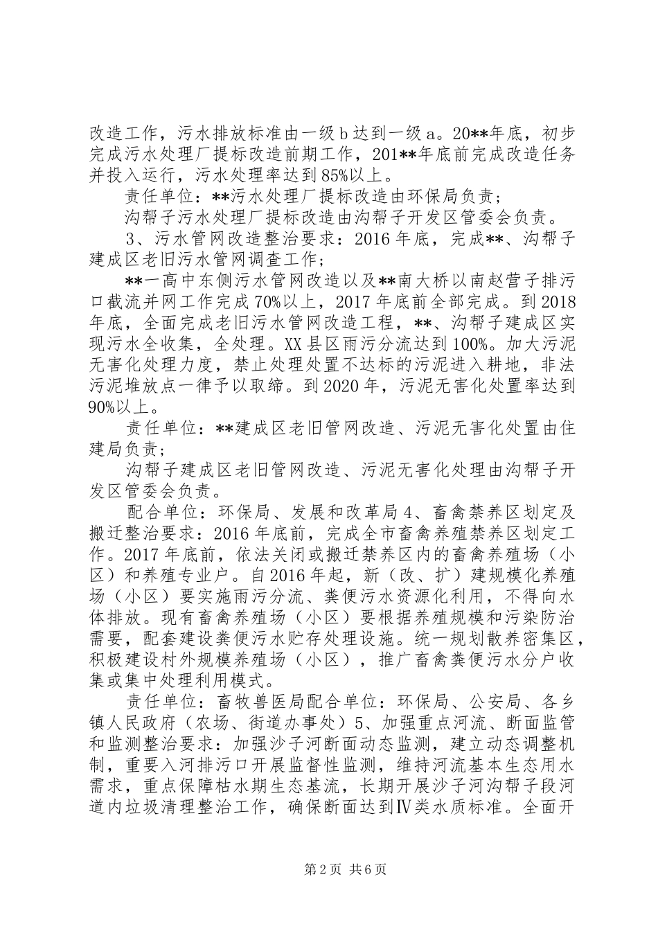 市环境污染综合防治实施方案_第2页